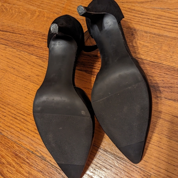 Worthington mixed media black classic vamp kitten heels - Picture 4 of 9